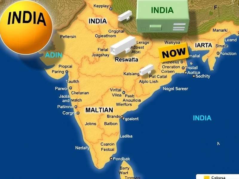Fast Freight Fable India Map Showing Major Cities